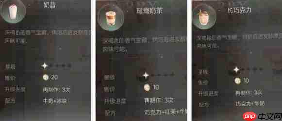 星眠料理配方全览,都有哪些料理配方