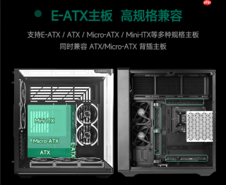 蒙泰克曲面全视版海景房机箱上市:三面全景视界,预装7颗LINK磁吸风扇