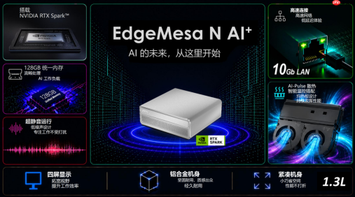 微星发布紧凑型AI智能体主机EdgeMesaN AI+：本地最大运行200B大模型！