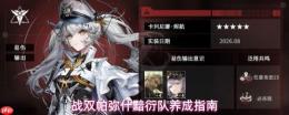 战双帕弥什：黯衍队搭配方法与养成攻略