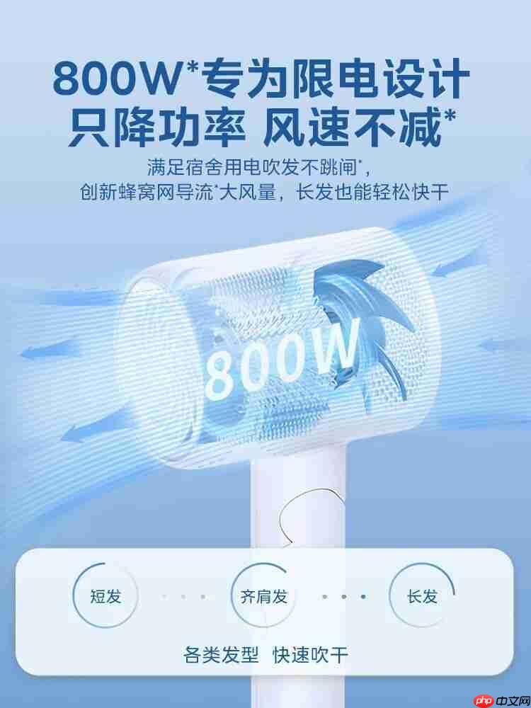 2026学生党宿舍吹风机怎么选不跳闸