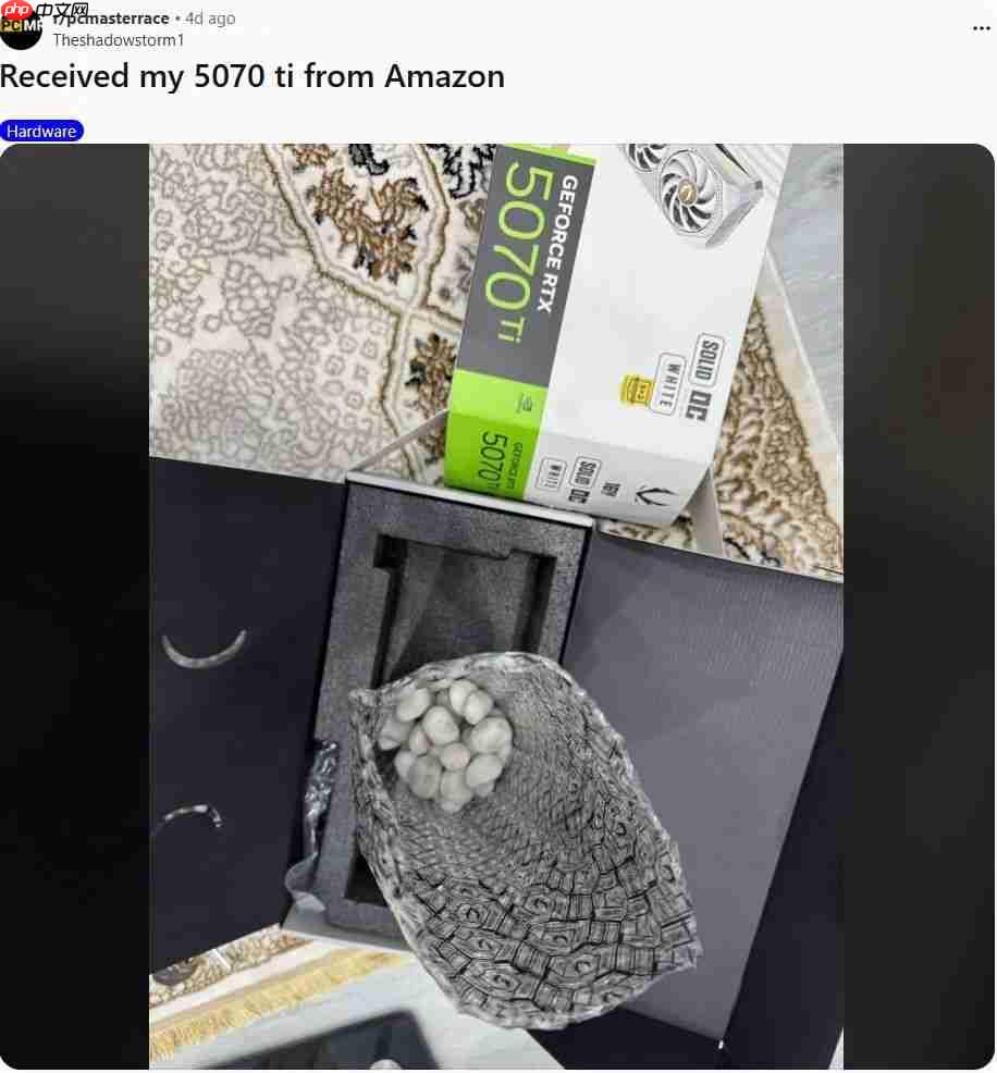 玩家网购RTX 5090被骗：开箱变两袋大米、一袋意面！