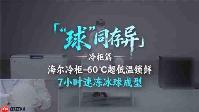 “球”同存异:同一颗冰球,海尔冷柜冻结快