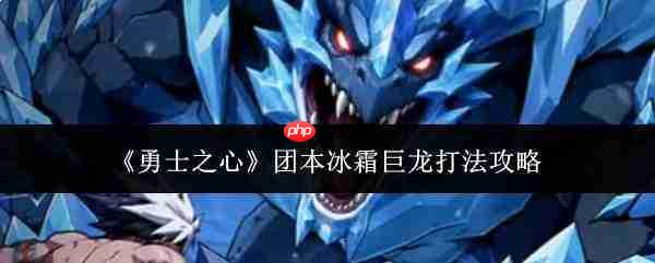 勇士之心团本中冰霜巨龙打法全攻略
