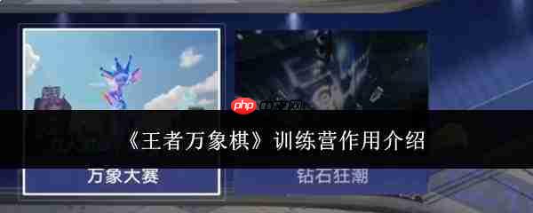 王者万象棋训练营作用解析:有何用处