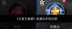 王者万象棋机器头作用详解