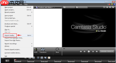 Camtasia Studio 6如何去除视频黑边