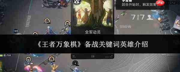 王者万象棋备战核心关键词英雄及介绍