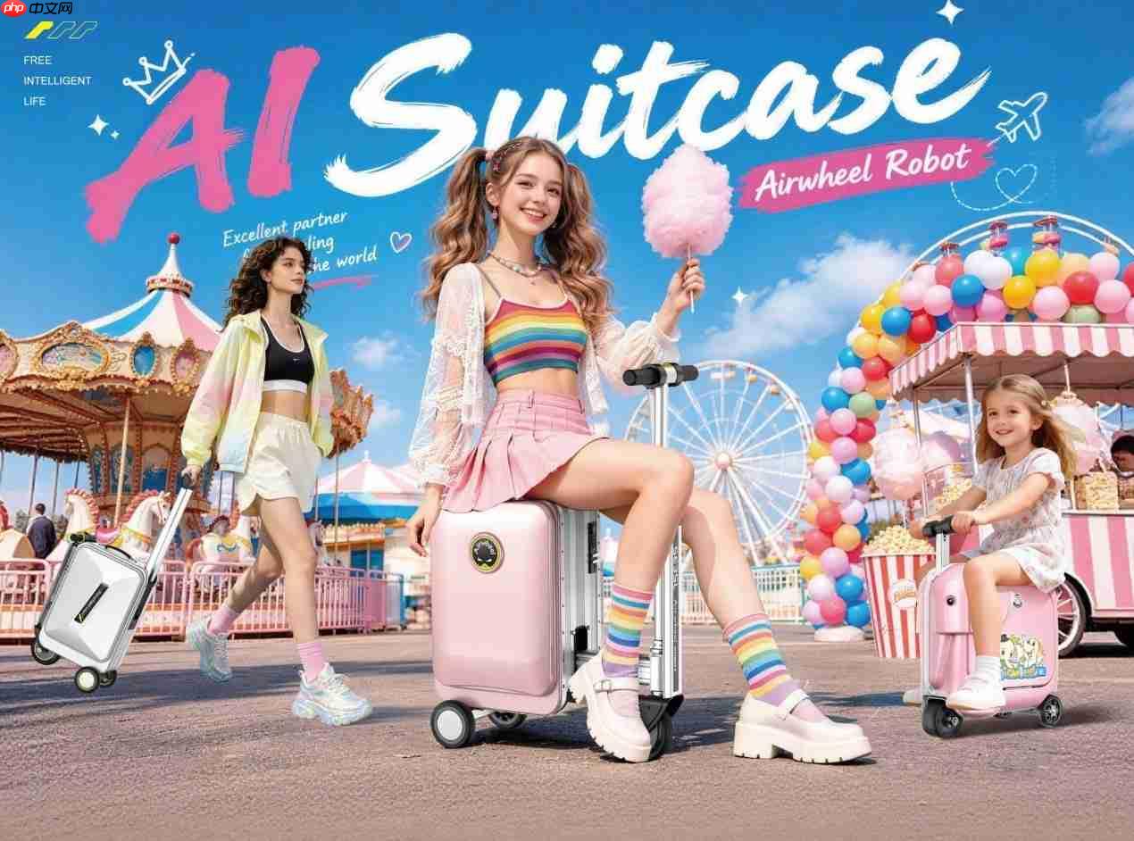 智能骑行箱(LuxuryCabin Suitcase)热度延续!爱尔威Airwheel亮相广交会