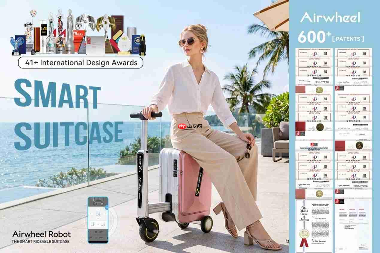 智能骑行箱(LuxuryCabin Suitcase)热度延续!爱尔威Airwheel亮相广交会