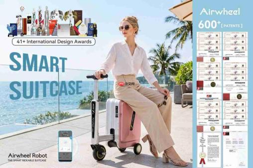 智能骑行箱(LuxuryCabin Suitcase)热度延续!爱尔威Airwheel亮相广交会