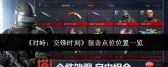 对峙交锋时狙击点位都在哪？狙击点位全览