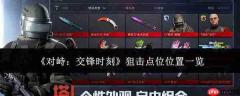 对峙交锋时狙击点位都在哪？狙击点位全览