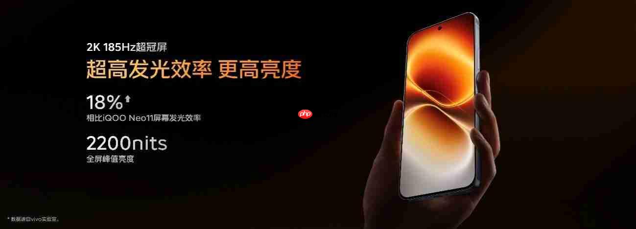 2K 185Hz 超冠屏独家搭载「天空之镜」 iQOO Neo12正式亮相