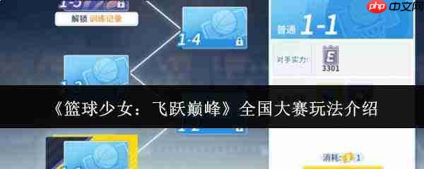 篮球少女飞跃巅峰:全国大赛玩法全解析