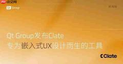 QtGroup 发布Clate,专为嵌入式UX设计而生的工具