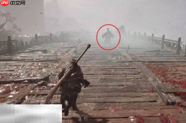 影之刃零花千笑BOSS打法攻略 远眺庞镇之桥位置和喝酒时跑桥另一侧拉扯