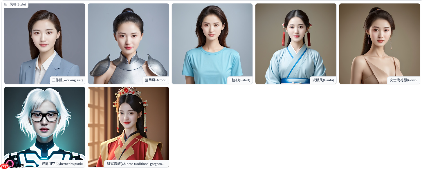 【应用使用教程】PP-FaceChain人物写真定制 - php中文网