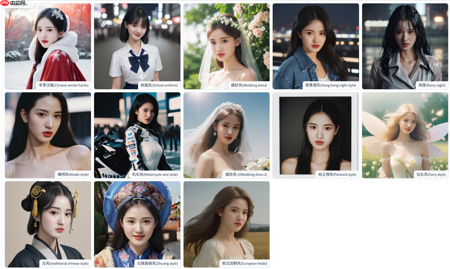 【应用使用教程】PP-FaceChain人物写真定制 - php中文网