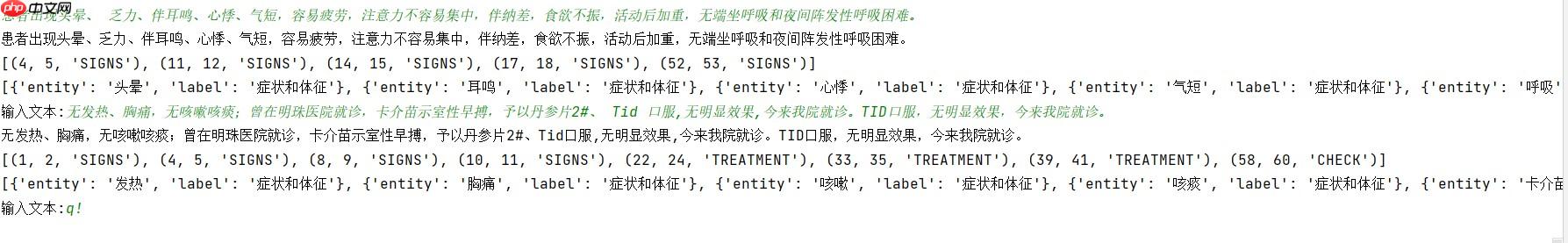 中文电子病历命名实体识别 - php中文网