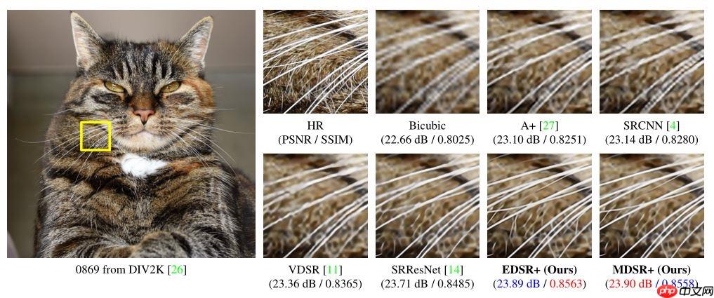 EDSR图像超分重构 - php中文网