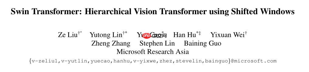浅析 Swin Transformer - php中文网