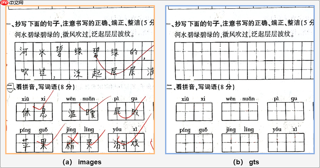 试卷手写笔迹擦除 -- 百度网盘AI大赛:手写文字擦除第5名方案 - php中文网