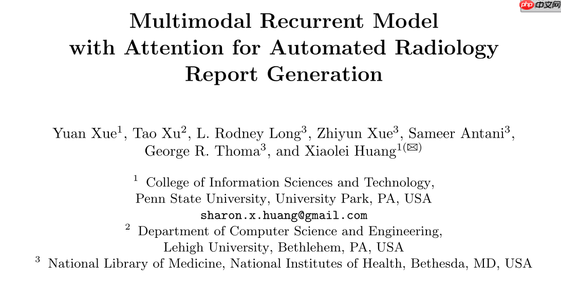 『IMAGE-CAPTION』基于CNN-RNN的影像报告生成-Ⅰ - php中文网