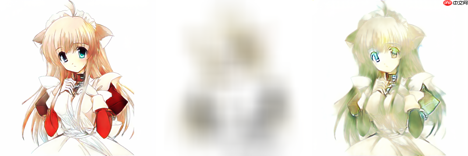 线稿上色V3（比V2差别在于这个参考图的处理方式)，并且更好用哦 - php中文网