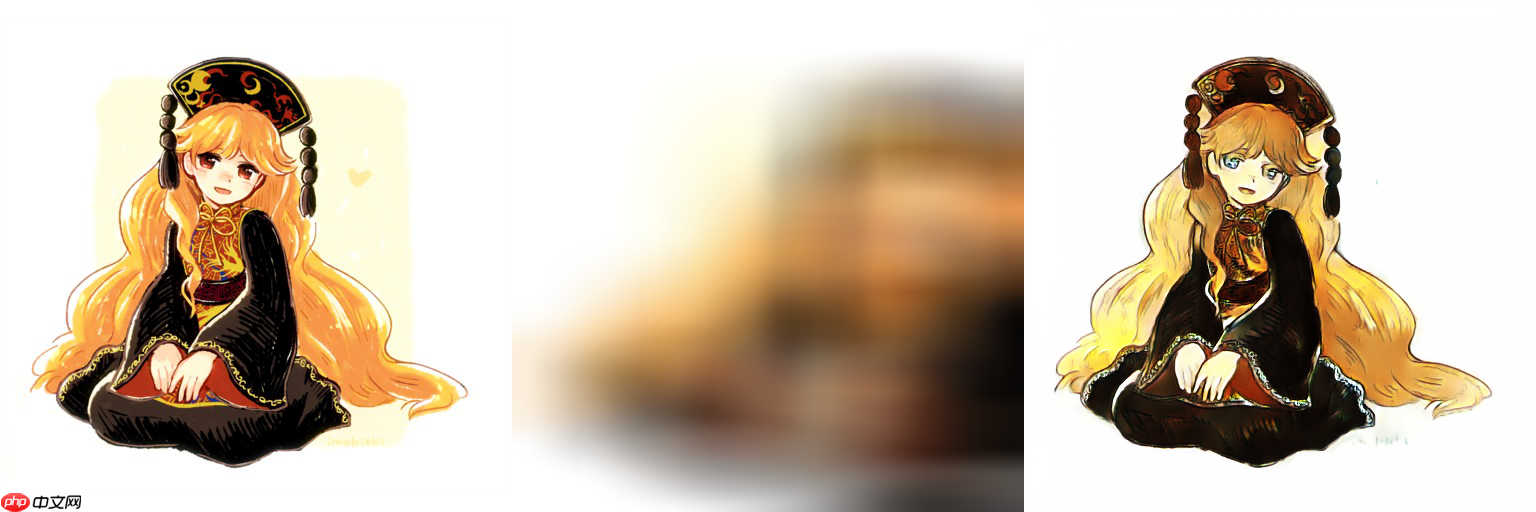 线稿上色V3（比V2差别在于这个参考图的处理方式)，并且更好用哦 - php中文网