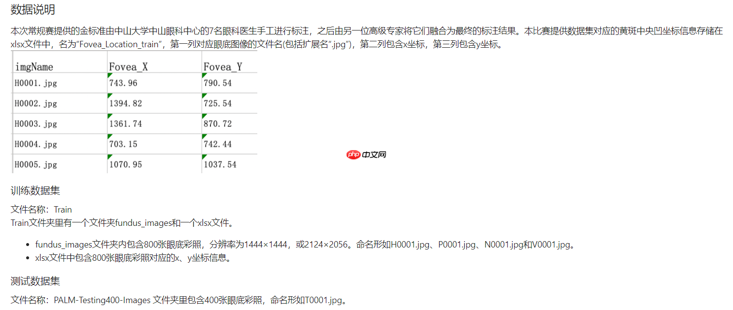 飞桨常规赛：PALM眼底彩照中黄斑中央凹定位-7月第3名方案 - php中文网