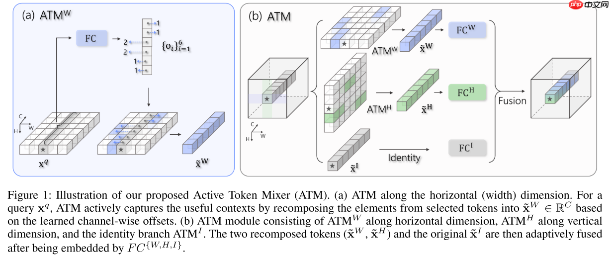 【AAAI 2023】ATMNet：使用主动Token混合的MLP架构 - php中文网