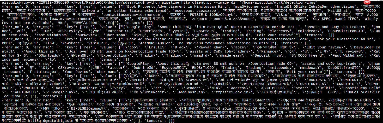 印地语-英语OCR - php中文网