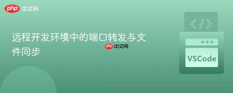 远程开发环境中的端口转发与文件同步