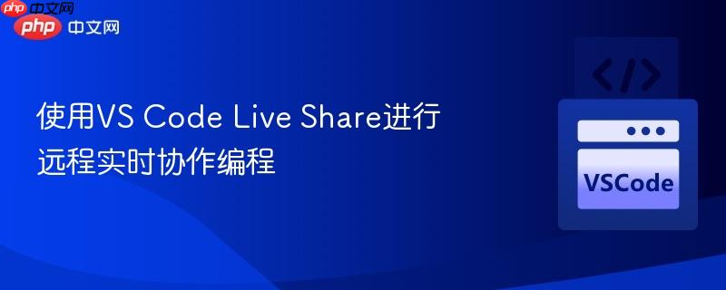 使用vs code live share进行远程实时协作编程