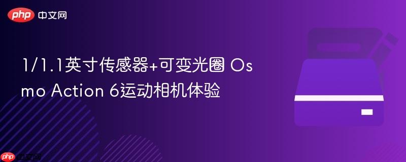 1/1.1英寸传感器+可变光圈 osmo action 6运动相机体验