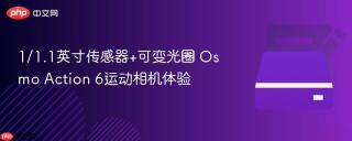 1/1.1英寸传感器+可变光圈 Osmo Action 6运动相机体验