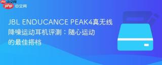JBL ENDUCANCE PEAK4真无线降噪运动耳机评测：随心运动的最佳搭档