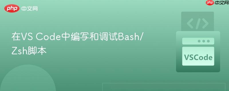 在vs code中编写和调试bash/zsh脚本