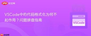 VSCode中的代码格式化为何不起作用？问题排查指南