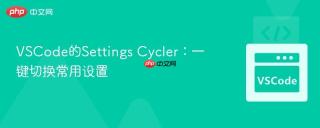 vscode的settings cycler：一键切换常用设置