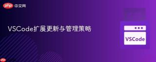 vscode扩展更新与管理策略
