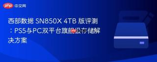 西部数据 SN850X 4TB 版评测：PS5与PC双平台旗舰级存储解决方案