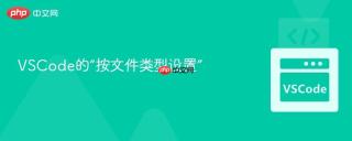 VSCode的“按文件类型设置”