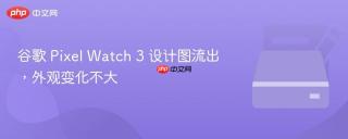 谷歌 Pixel Watch 3 设计图流出，外观变化不大