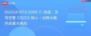 NVIDIA RTX 5090 Ti 传闻：采用完整 GB202 核心，功耗与散热成最大挑战