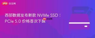 西部数据发布新款 NVMe SSD：PCIe 5.0 价格首次下探