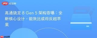 高通骁龙 8 Gen 5 架构首曝：全新核心设计，能效比或将反超苹果