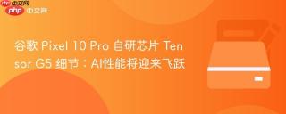 谷歌 Pixel 10 Pro 自研芯片 Tensor G5 细节：AI性能将迎来飞跃
