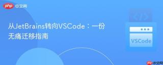从JetBrains转向VSCode：一份无痛迁移指南